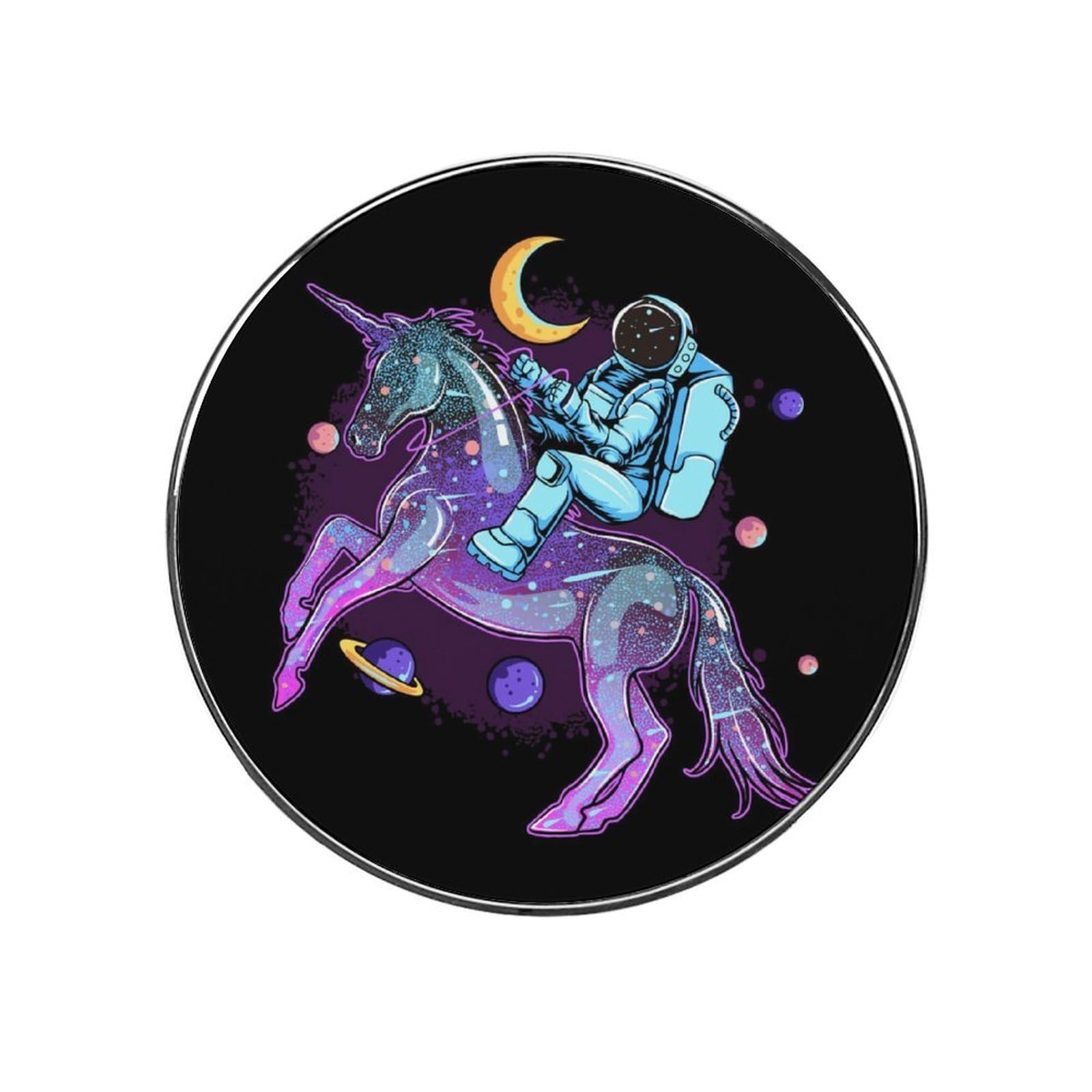 Cosmonaut Unicorns Alloy Fridge Magnet For Office Cabinet Refrigerator Whiteboard Photo
