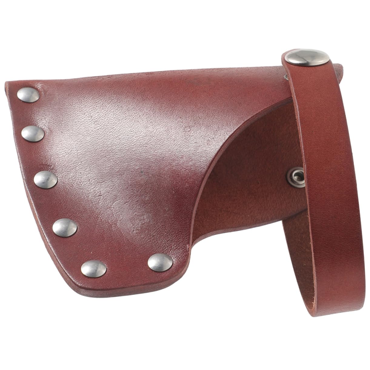 Lurrose Leather Axe Protective Hatchet Camping Accessory Universal Axe Sleeve Easy Snap Closure Cover