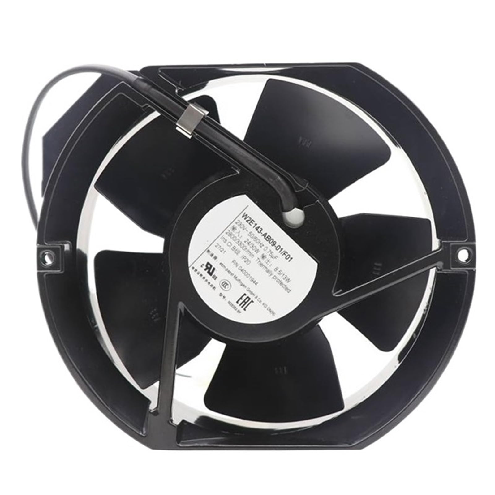 Lzikkgki One Color Cooling Fan, W2e143-Ab09-01/F01 230V 50/60Hz 0.12A 24/30W 2800/3300R/Min 65Pa