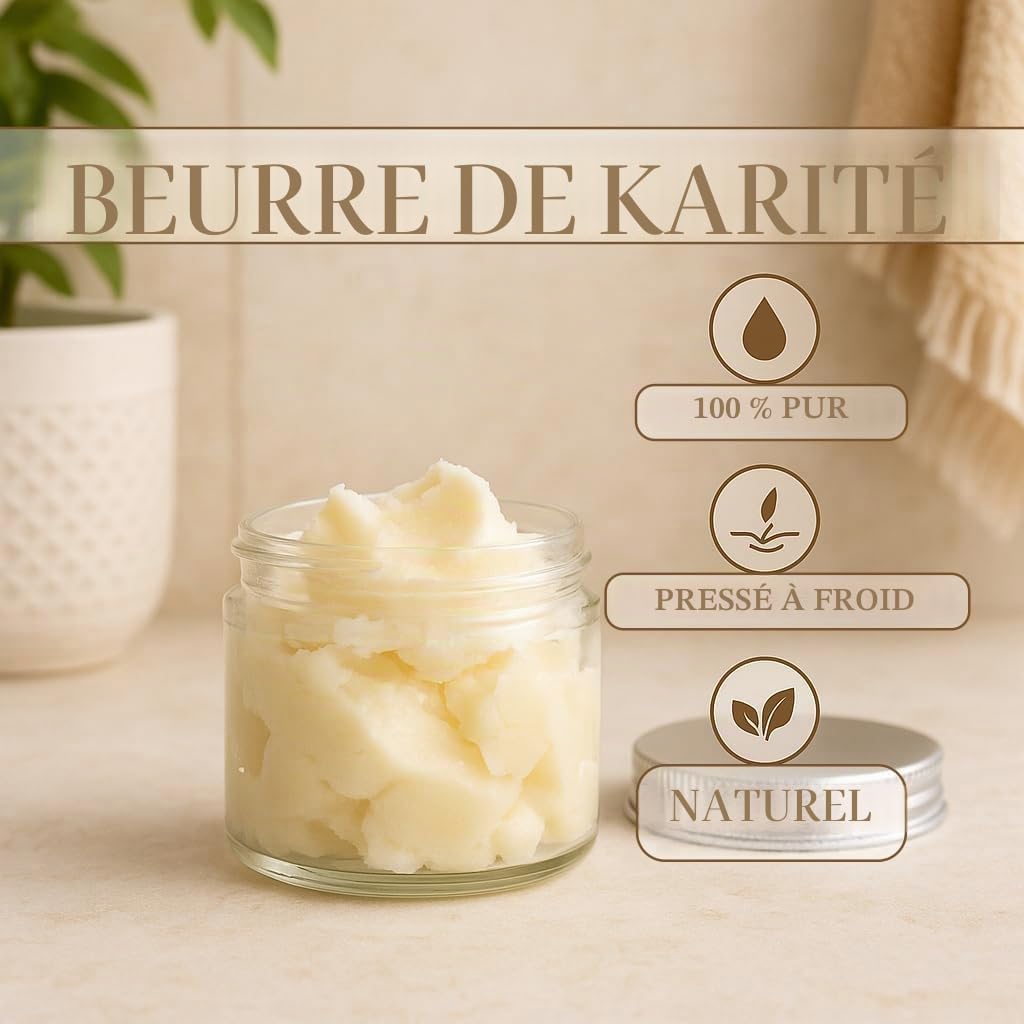 GiDeli Beurre de karité 100 % pur et non raffiné - Beurre de karité naturel pour la peau, les cheveux et les cosmétiques DIY - 5 kg