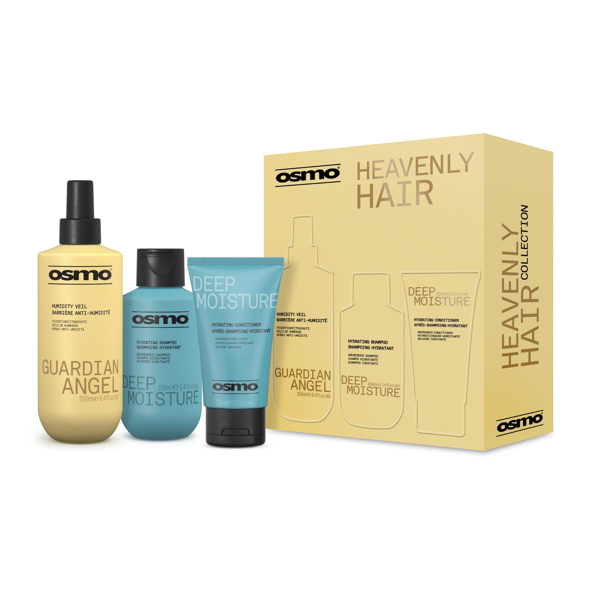 Osmo Heavenly Hair Collection, Anti Frizz Shampoo and Conditioner Set