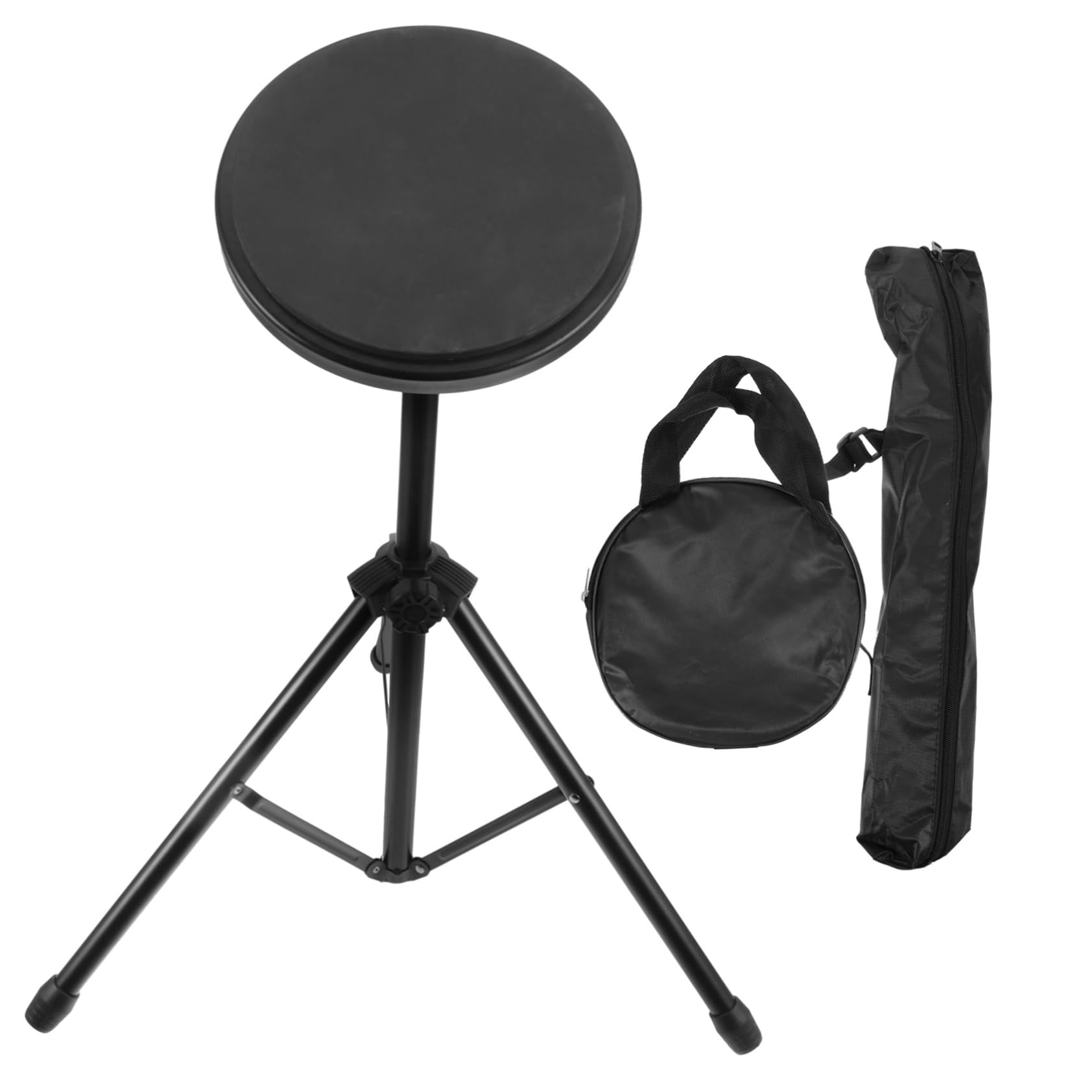 Kit de Almohadilla de Batería Silenciosa Soporte 8 Pulgadas | 1 Juego, Negro de Goma E Hierro, para Actuación y Grabación, Accesorios para Batería