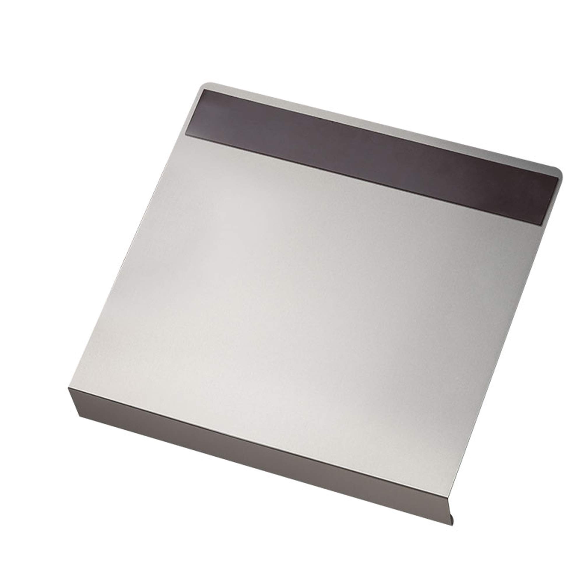 Djois, 181111 - Magnetischer Dokumentenhalter aus Aluminium mit 4-Ring-Mechanik und Ablage, DIN A4, Silber, repositionierbar für Whiteboard und Metallflächen, ideal für Lean Management