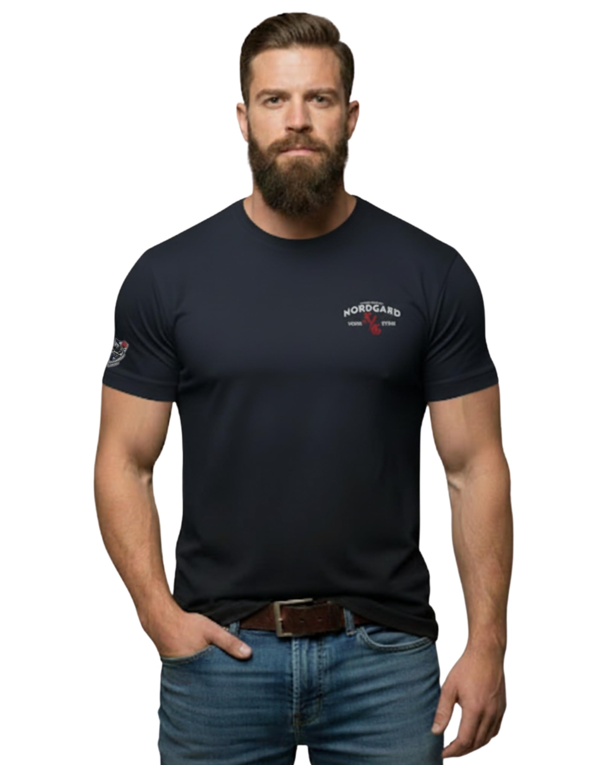 NORDGARD Viking T-Shirt Spirit I Tshirt aus 100% Baumwolle I Wikinger Shirt I Nordische Mythologie I Ideal für Freizeit & Sport I Oeko-TEX Zertifiziert