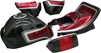 エイプ外装セットz2仕様 アルミ塗装 赤黒 テールランプ付き Amazon エイプ外装セットz2仕様 アルミ塗装 赤黒 テールランプ付き Amazon