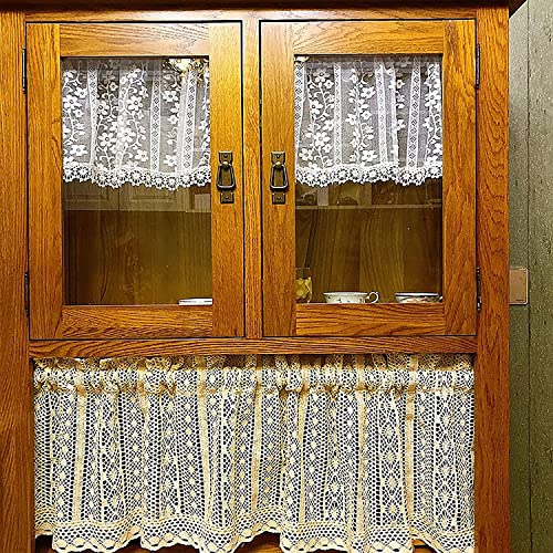 Rideaux de cuisine macramé contre le vis-à-vis Valinte beige - 3