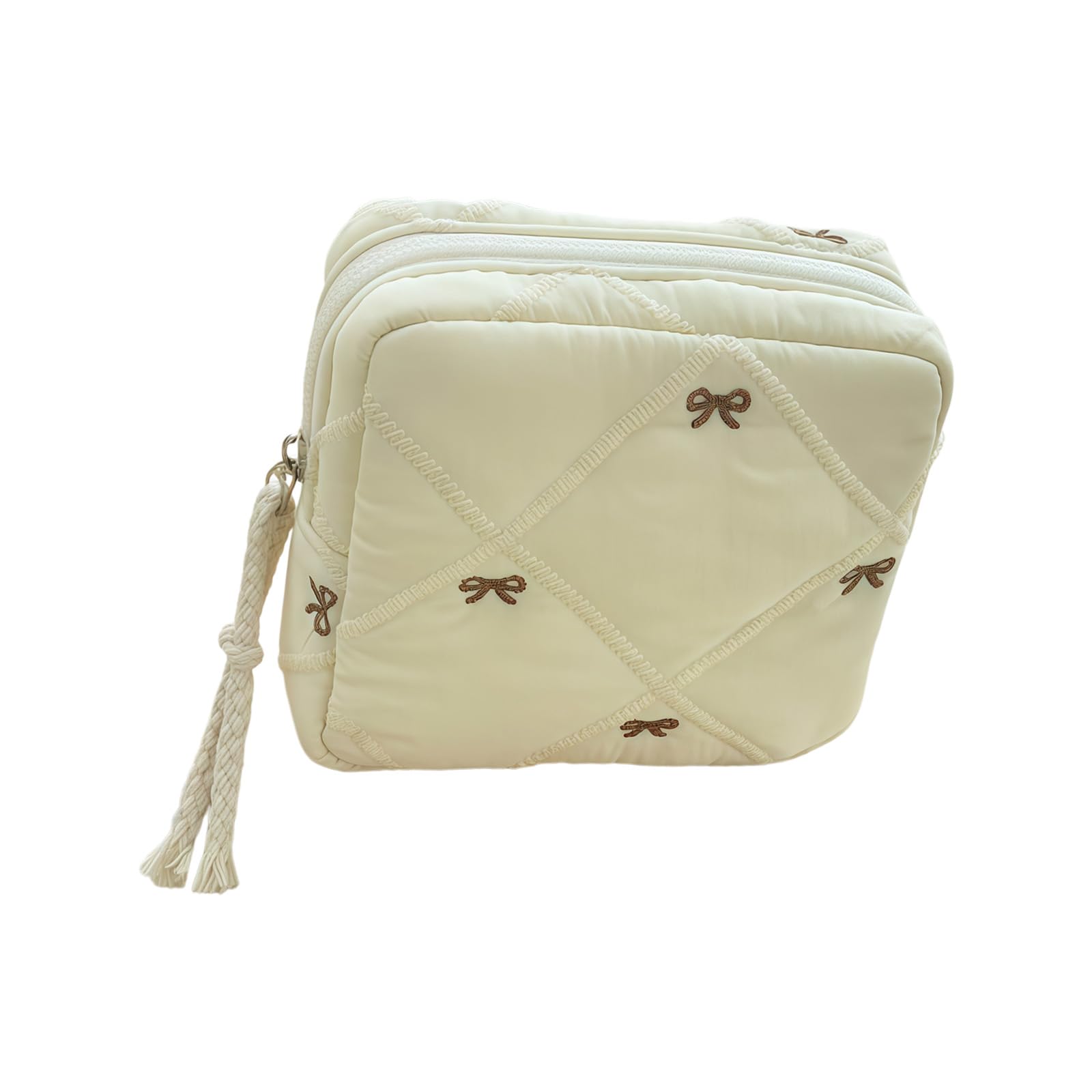 hogtnd Adorable Small Storage Bag with Butterfly Bows, Ideal for Hygiene Products, Elegant Sanitary Napkin Bags, Tight Bag for Bathroom Rudiments