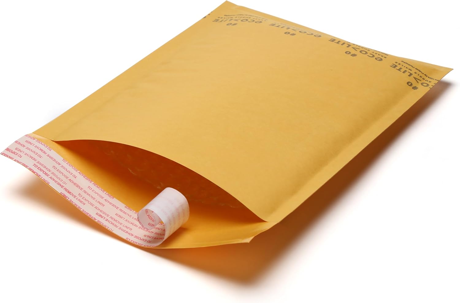 Ecolite Kraft Bubble Mailer, 0, 6.5" x 9", Pack of 250