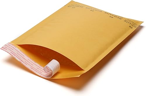 Ecolite Kraft, sobres con burbujas #0, 6.5" x 9", 250 unidades