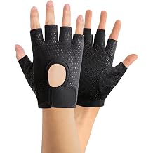 Eophmi Women's Gym Gloves for Weightlifting & Cycling - Black