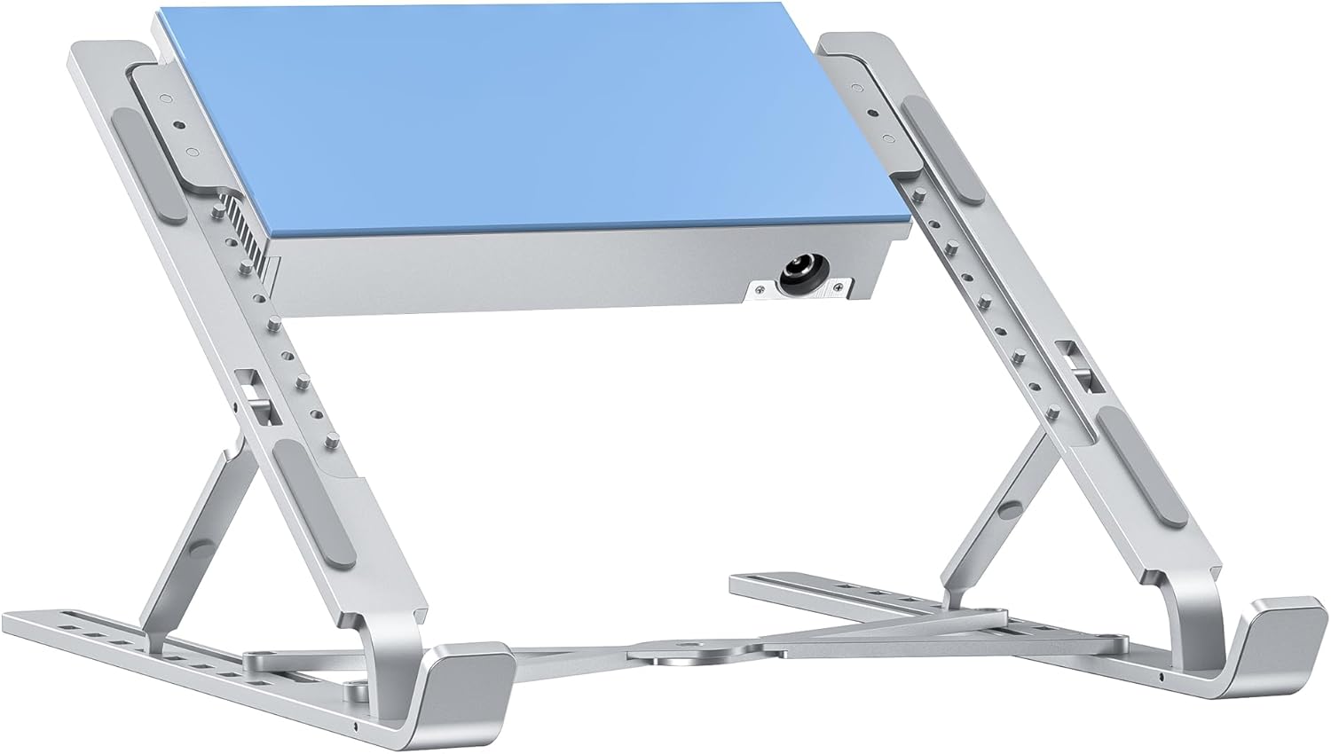 120W Ultra-Quiet Independent Power-Controlled Semiconductor Cooling Stand for iPad & MacBook. High Power Adjustable Aluminum Cooling Pad with Thermal Pads. Fits 7.9-11" iPad, MacBook Air & Pro