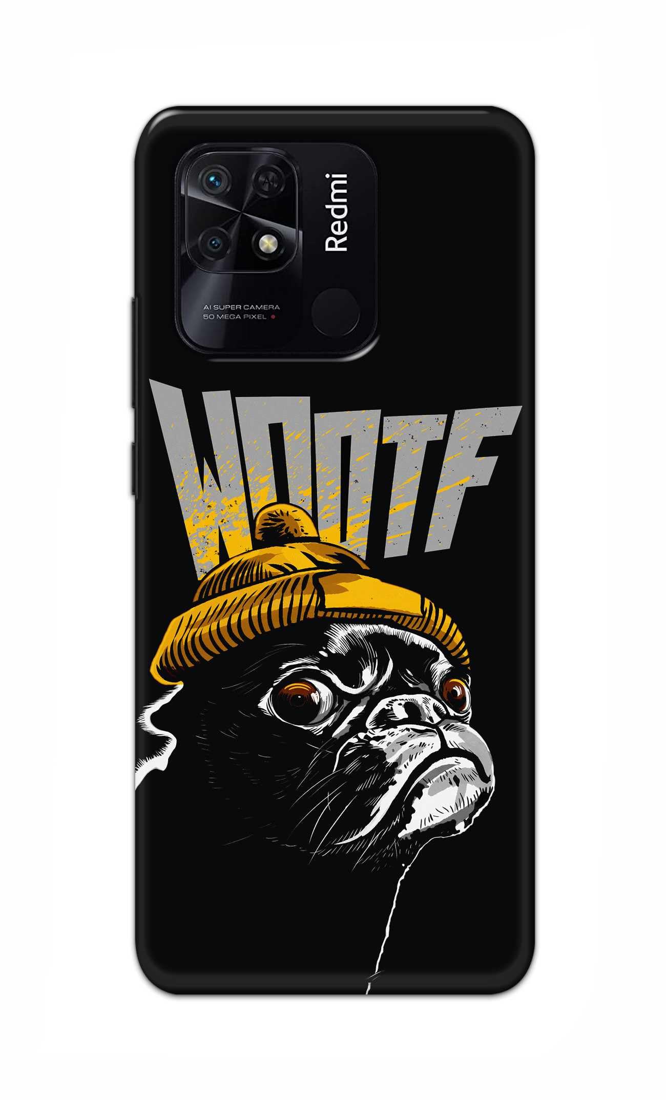 PRINTFIDAA® Printed Hard Back Cover for Mi Redmi 10 Power Back Cover (WOOTF Bull Dog) -280724(LH)