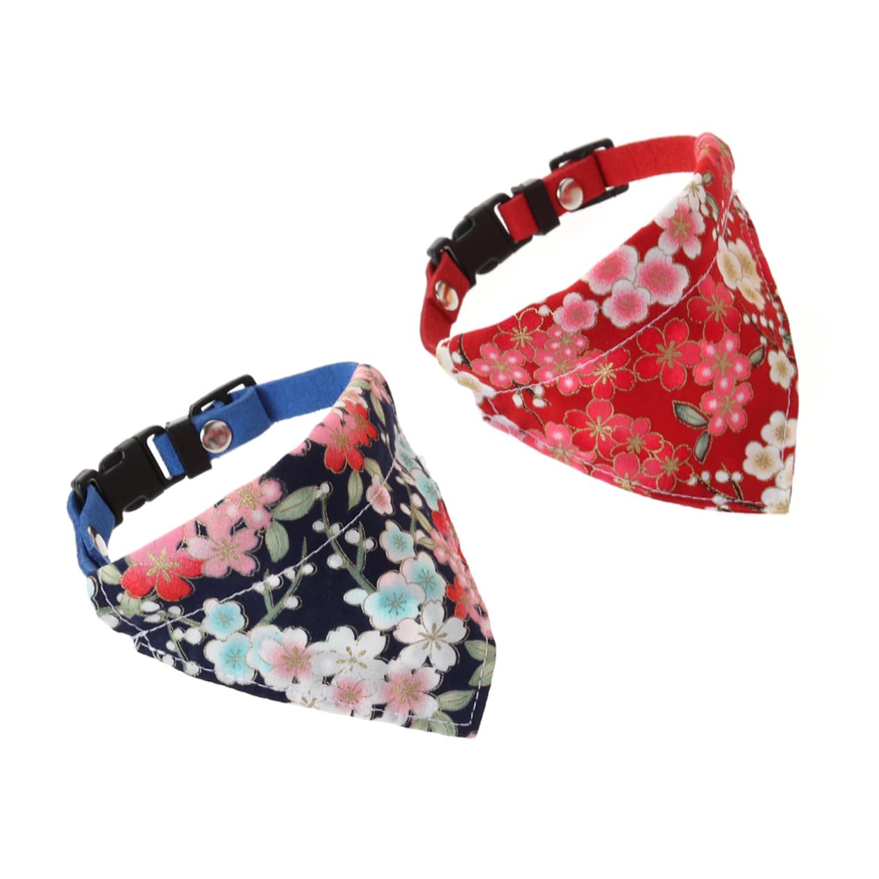 Didiseaon 6pièces Écharpe pour Chien avec Motif Floral Ajustable Bandana pour Animaux De Compagnie Modèles Aléatoires