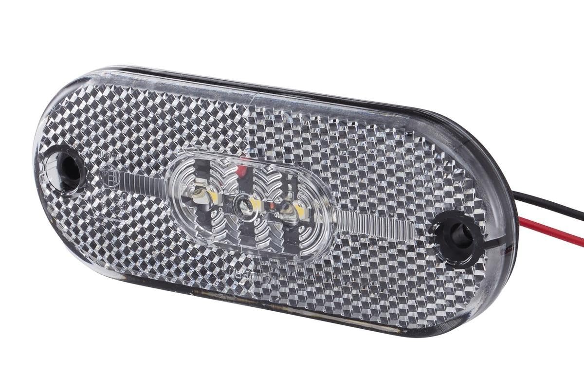 HELLA VALUEFIT 2PG 357 009-121 Position Light - LED - 24V - mounting/Screw Connection - Lens Colour: Crystal clear - LED colour: Yellow - Front - Quantity: 1