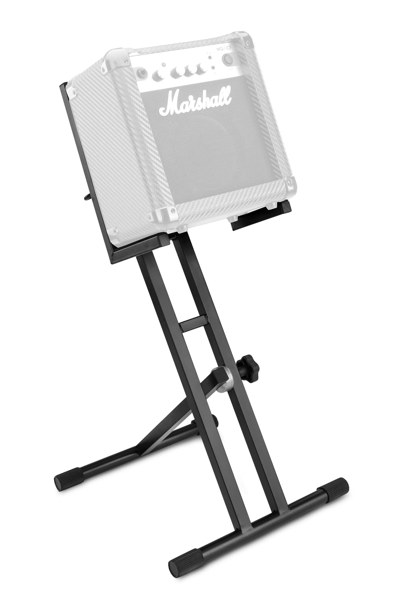 Pronomic Supporto MXS-100 per mixer, amplificatori chitarra, combo amp, laptop, casse, rack. Altezza totale 47-82 cm, altezza appoggio da terra 35-68,5 cm.