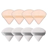 Vista 22 de 8 piezas triángulo polvo soplo cara triángulo suave maquillaje Puff terciopelo cosmética base licuadora esponja belleza maquillaje herramientas