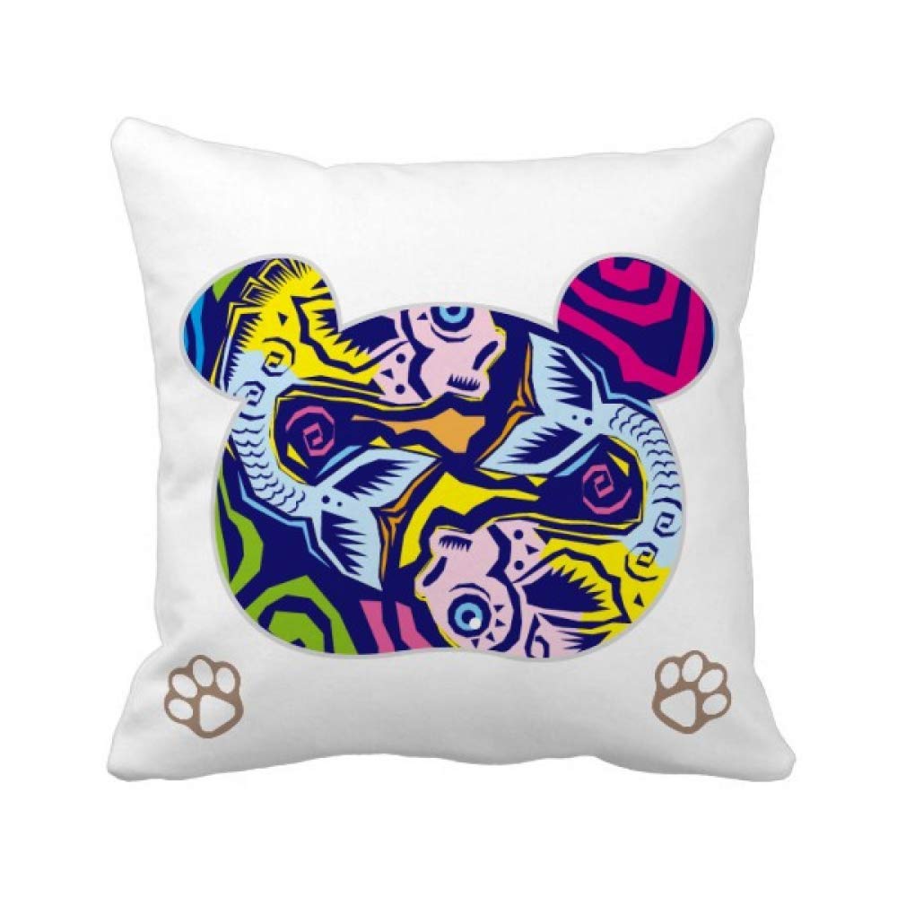 Housse de coussin Poisson mexicain taie carrée motif constellation zodiaque