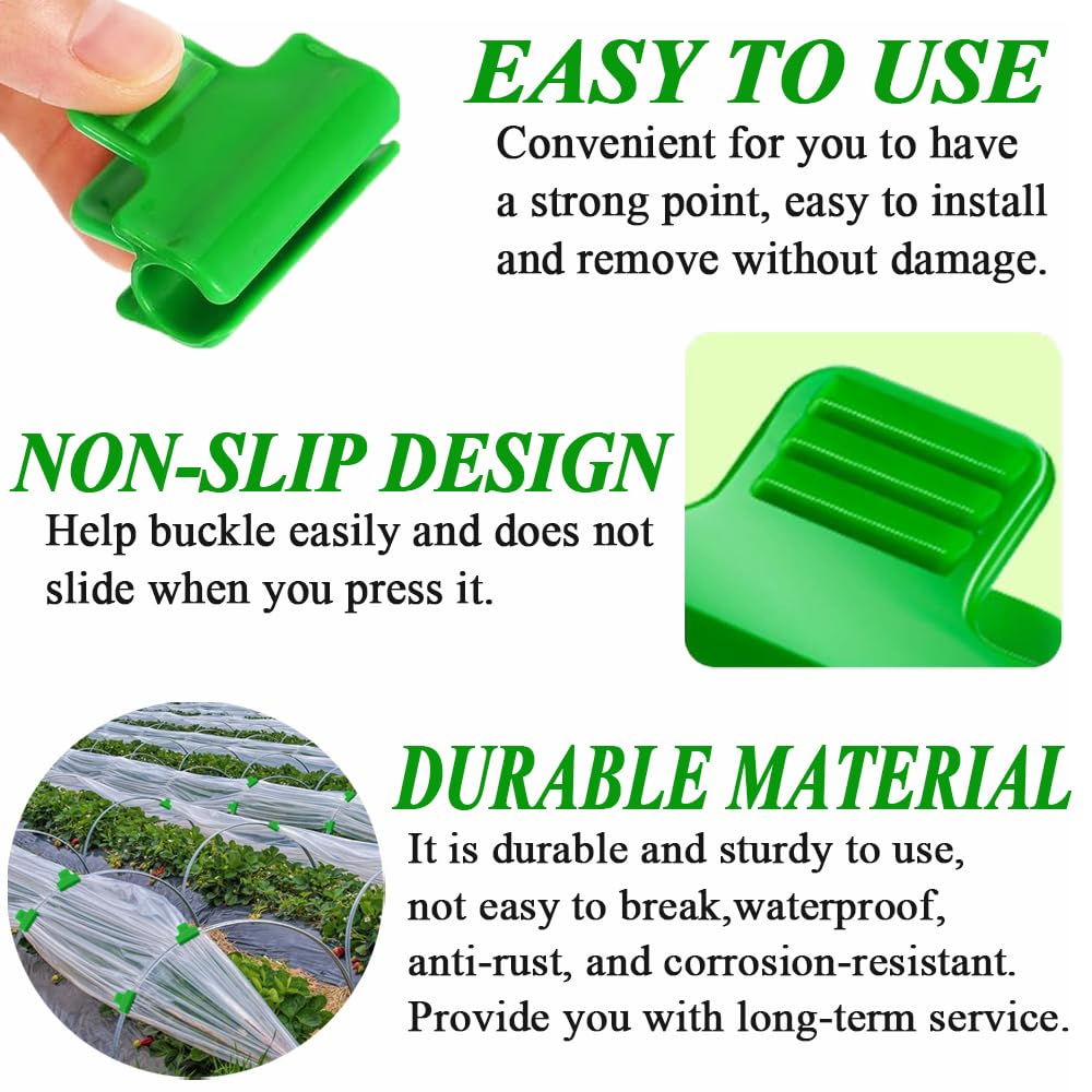 Wopanxye 32pcs Greenhouse Frame Clips - Image 4