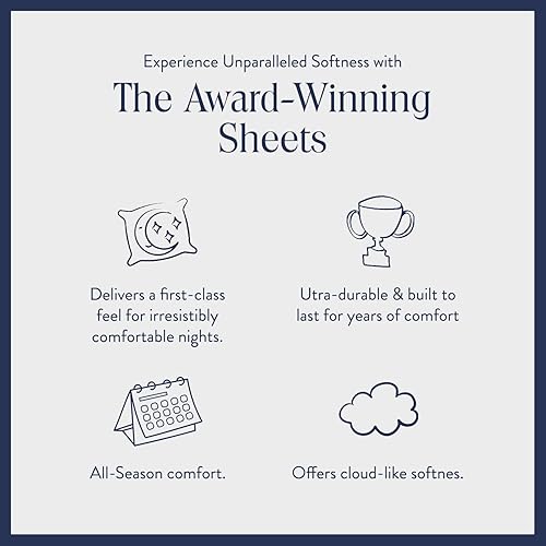 Miniatura 6 de Brooklinen - Juego de sábanas de satén de 4 piezas, 100% algodón, tamaño king, color gris guijarro, 1 sábana bajera, 1 sábana encimera, 2 fundas de