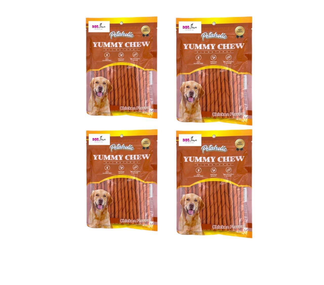 DOGTOWN Petaholic Yummy Chew Sticks Treat for Dog for All Life Stages Pack of 4 Chicken Flavor (B0C9HY23ZF) Amazon Price History, Amazon Price Tracker