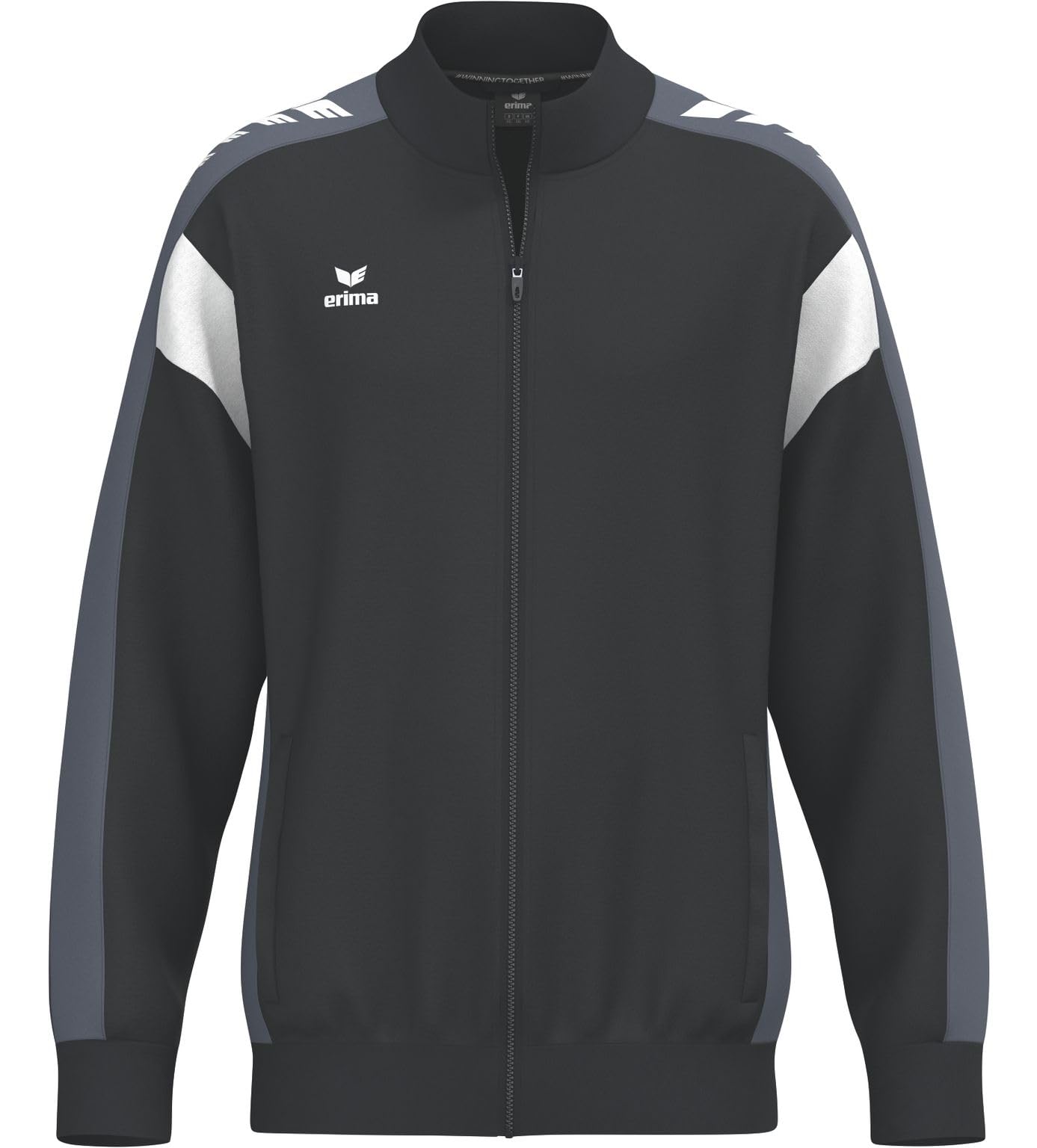 Erima Unisex Kids Celebrate 125 Training Jacket (1032594), black/slate grey, 140