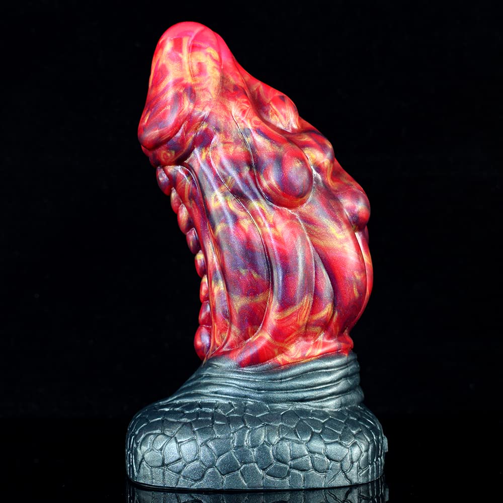 BeHorny Dildo Sex Toy, Liquid Silicone Alien/Fido Dildo with Suction Cup