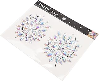 FOMIYES 1 Folha De Gema De Apliques De Gemas De Cristal Enfeites Joias De Peito Joias De Maquiagem Decalques Joias De Rosto Colar Em Joias Adesivo De Decoração Maquiagem Em