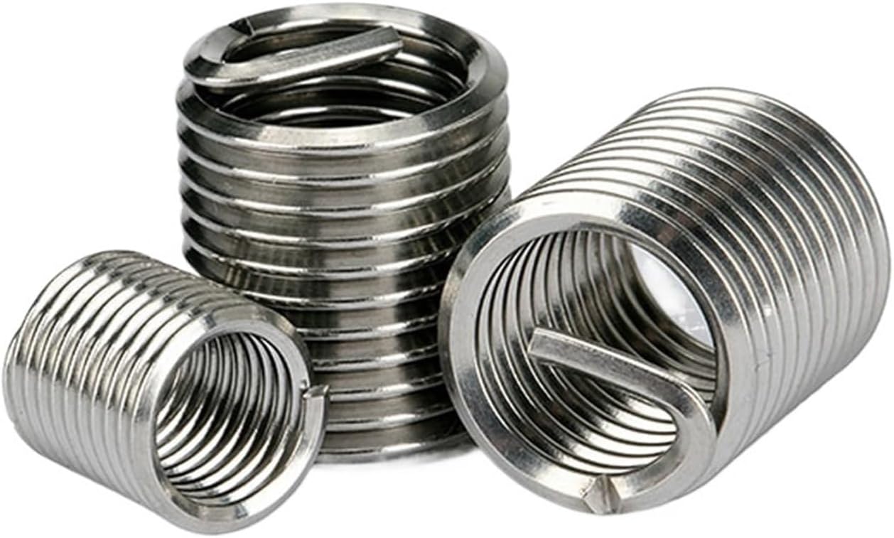 M16 Helicoil Thread Repair Insert Kit 10pcs 304 Stainless Steel Wire Thread Inserts 1D-3D Length(M16x2x2D)