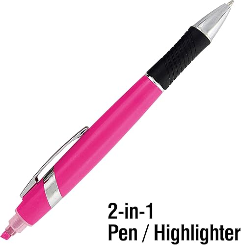 Miniatura 4 de SyPen Resaltador con combo de bolígrafo, viene en una variedad de colores brillantes, paquete de 10