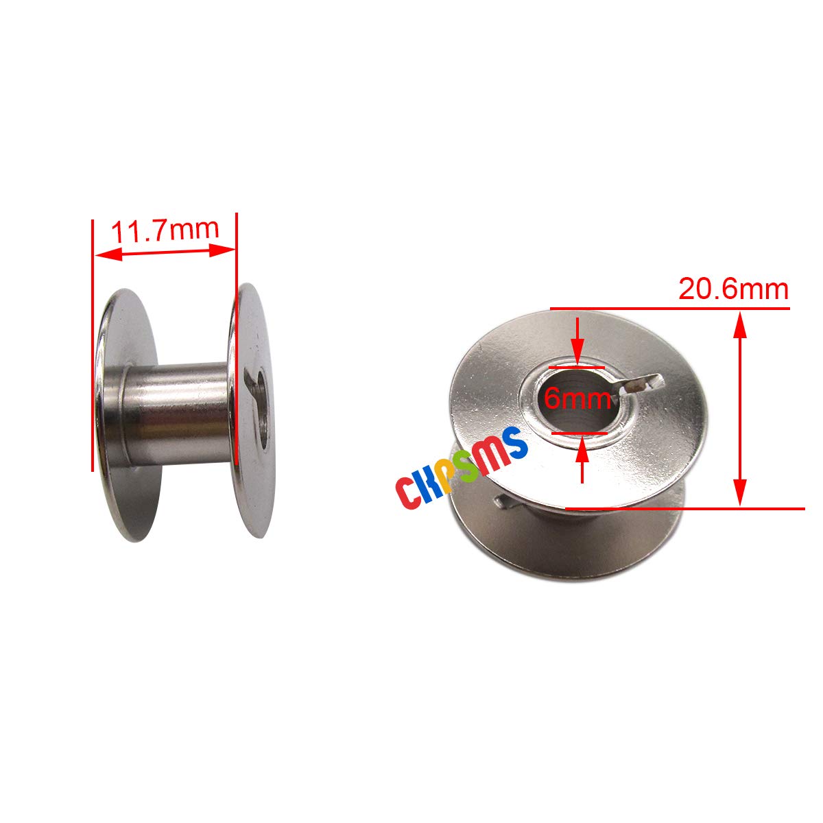 CKPSMS Marque – Lot De 10 Vis à Crochet GIB #201253 Compatibles Avec Les Machines à Coudre Singer 144 W Et 145 W