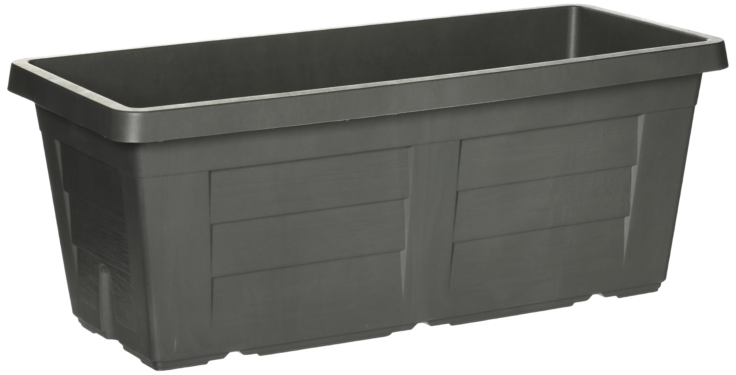 Bama Fioriera Vaso Rettangolare Effetto Legno Antracite 100x44x40h
