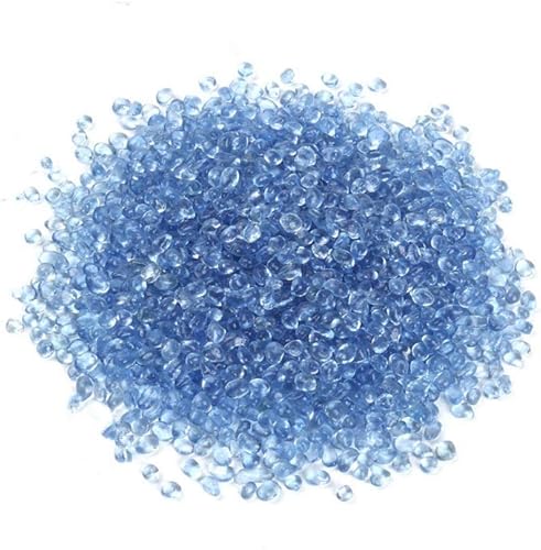 Piedras decorativas, piedras de vidrio, 1 libra aproximadamente 16.23 oz, piedras de cristal de mar irregulares, piedras de cristal artificiales