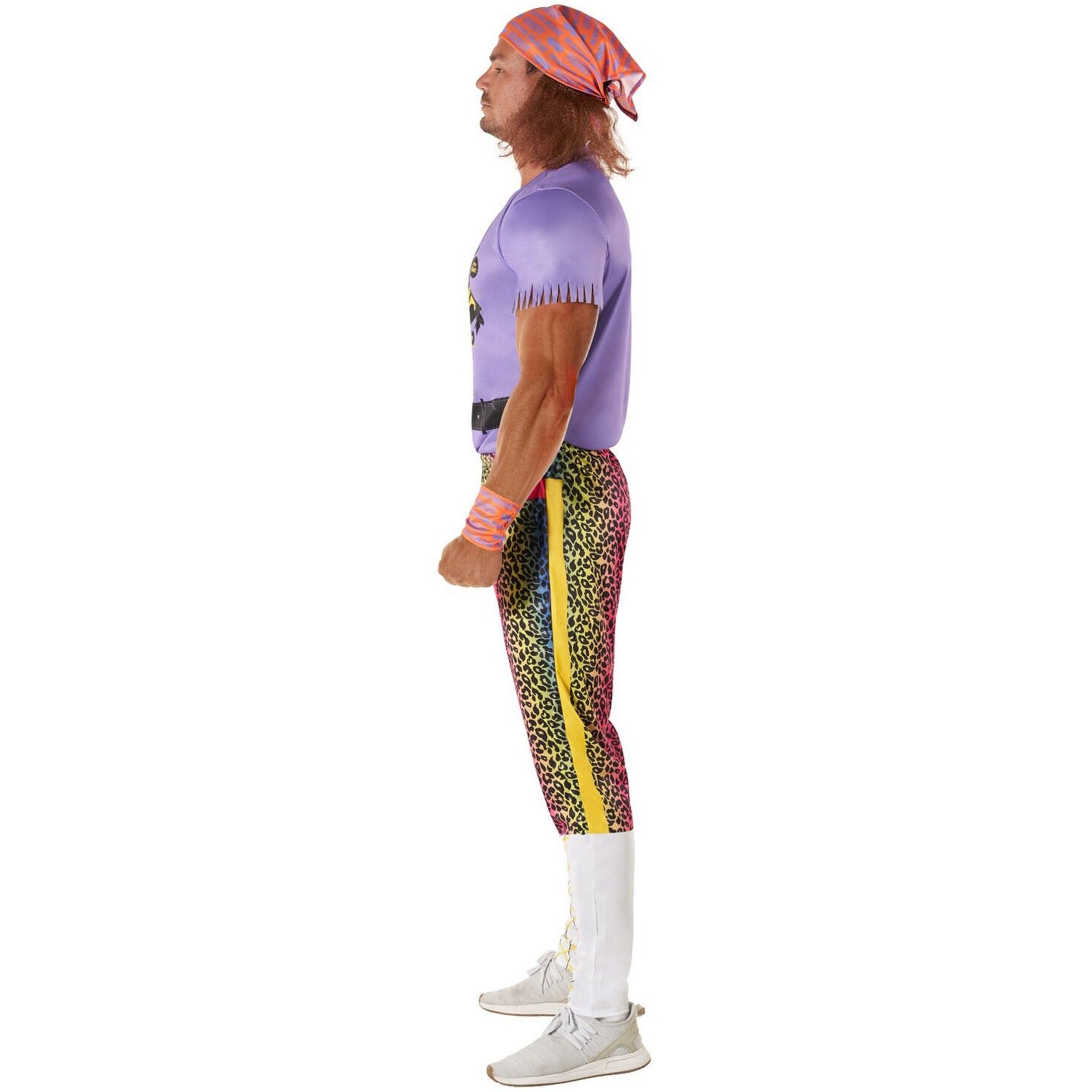 Morph Licencjonowany klasyczny kostium WWE Macho Man Randy Savage fioletowy dla dorosłych na Halloween
