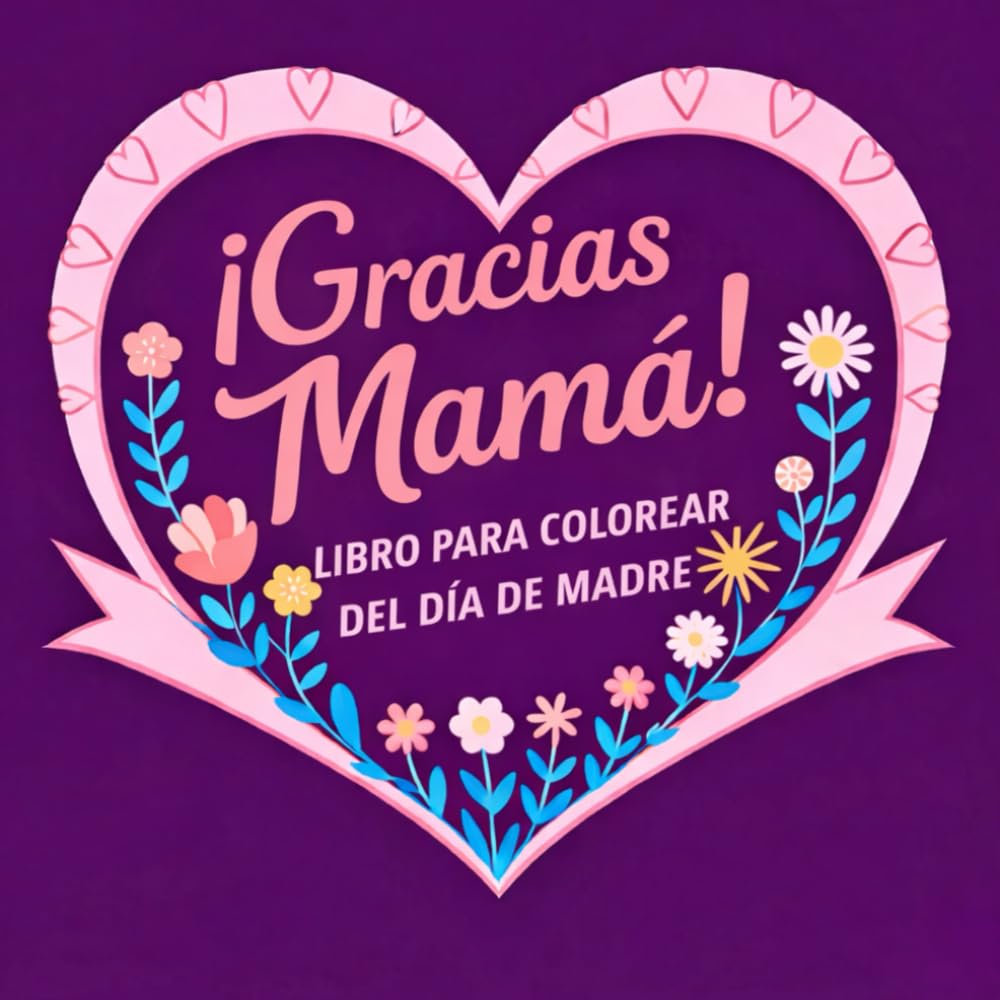 ¡Gracias, mamá! Libro para colorear del Día de la Madre: Flores, corazones y diseños para regalar — más de 40 páginas para colorear con amor