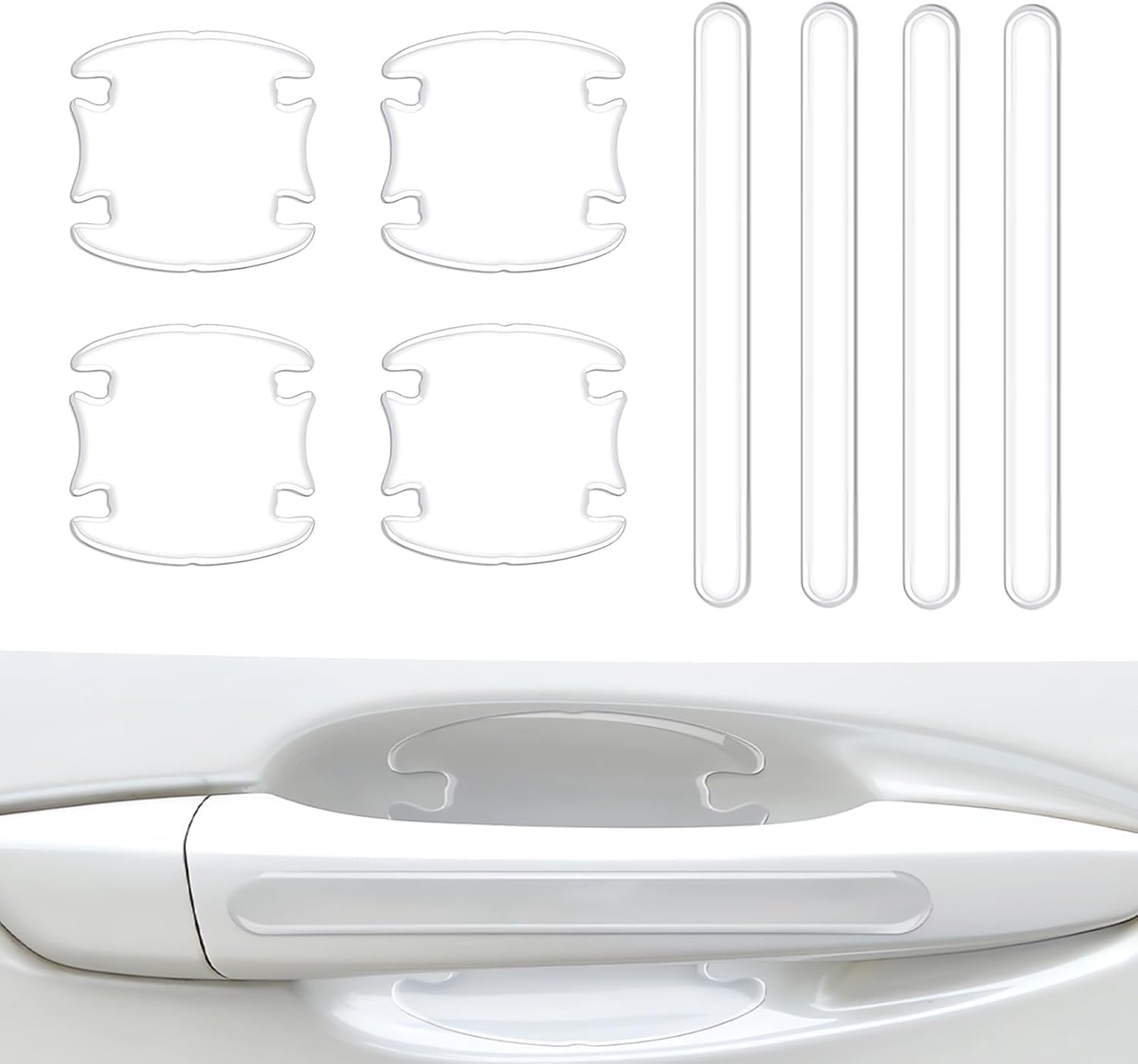 Tryagat 8PCS Car Door Handle Protective Film for MG ZS Hybrid+ ab 2024