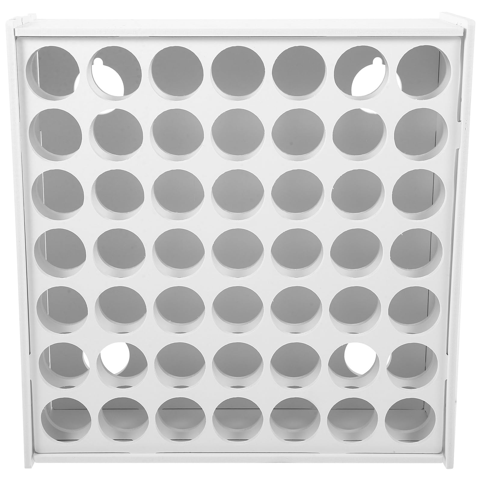 HOODANCOS Wooden Paint Rack Stand with Slots Vertical Storage for Paint Bottles and Art Tools Lightweight and Durable Craft Organizer Easy Installation Space-saving Design