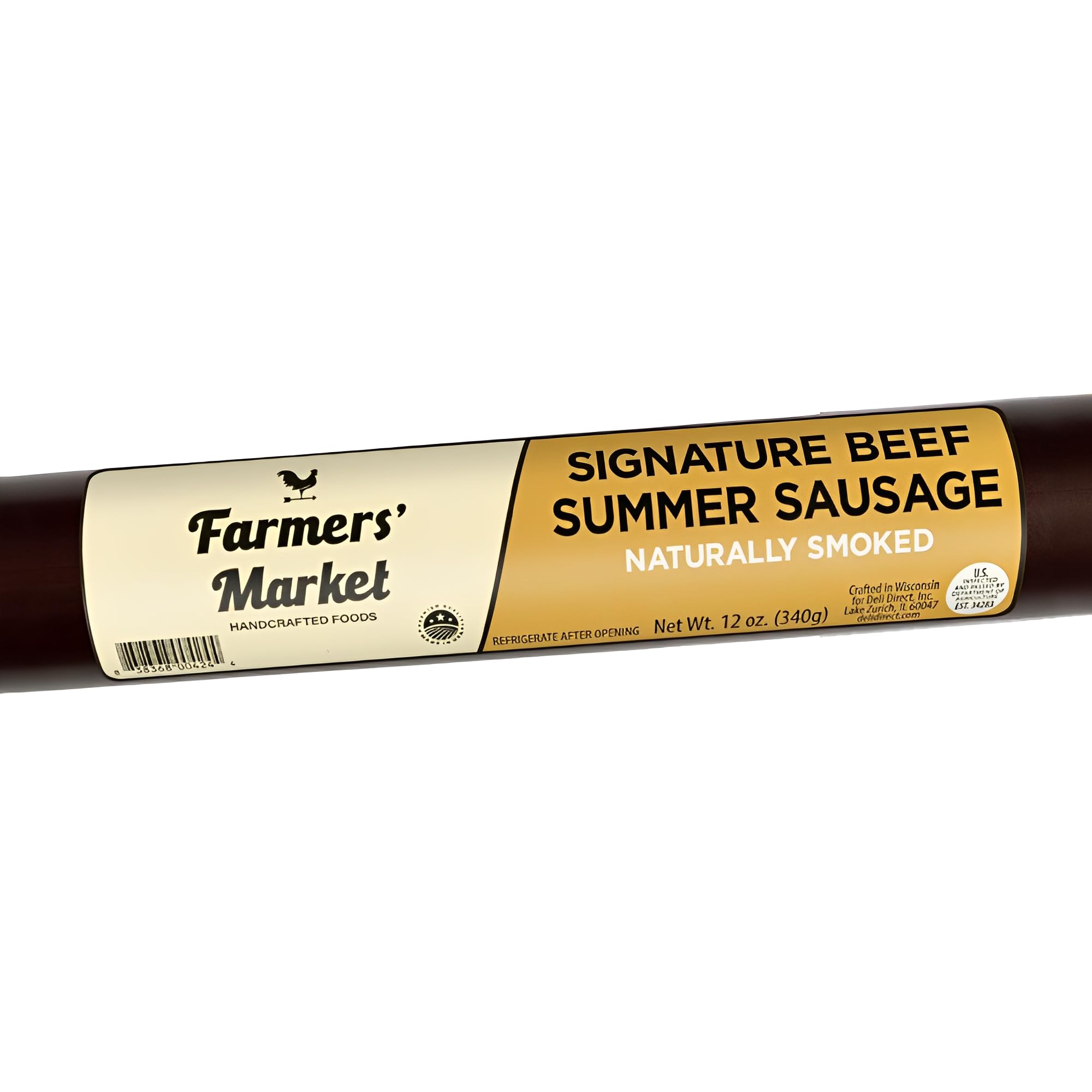 Buy Deli Direct Beef Summer Sausage, 100 Pure Beef Sausage Roll, Ready