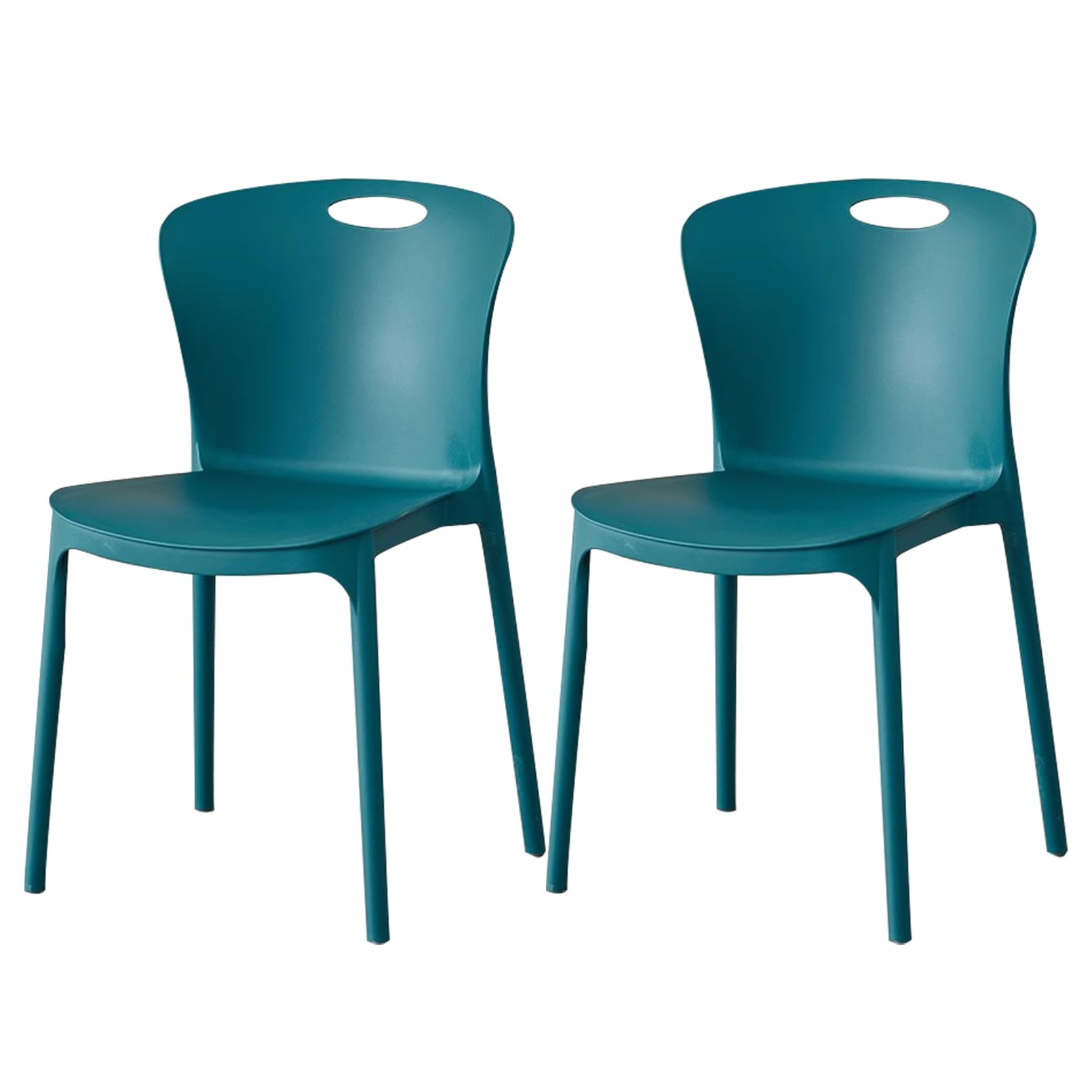 Chaise plastique empilable lot de 2 cuisine bureau et restaurant