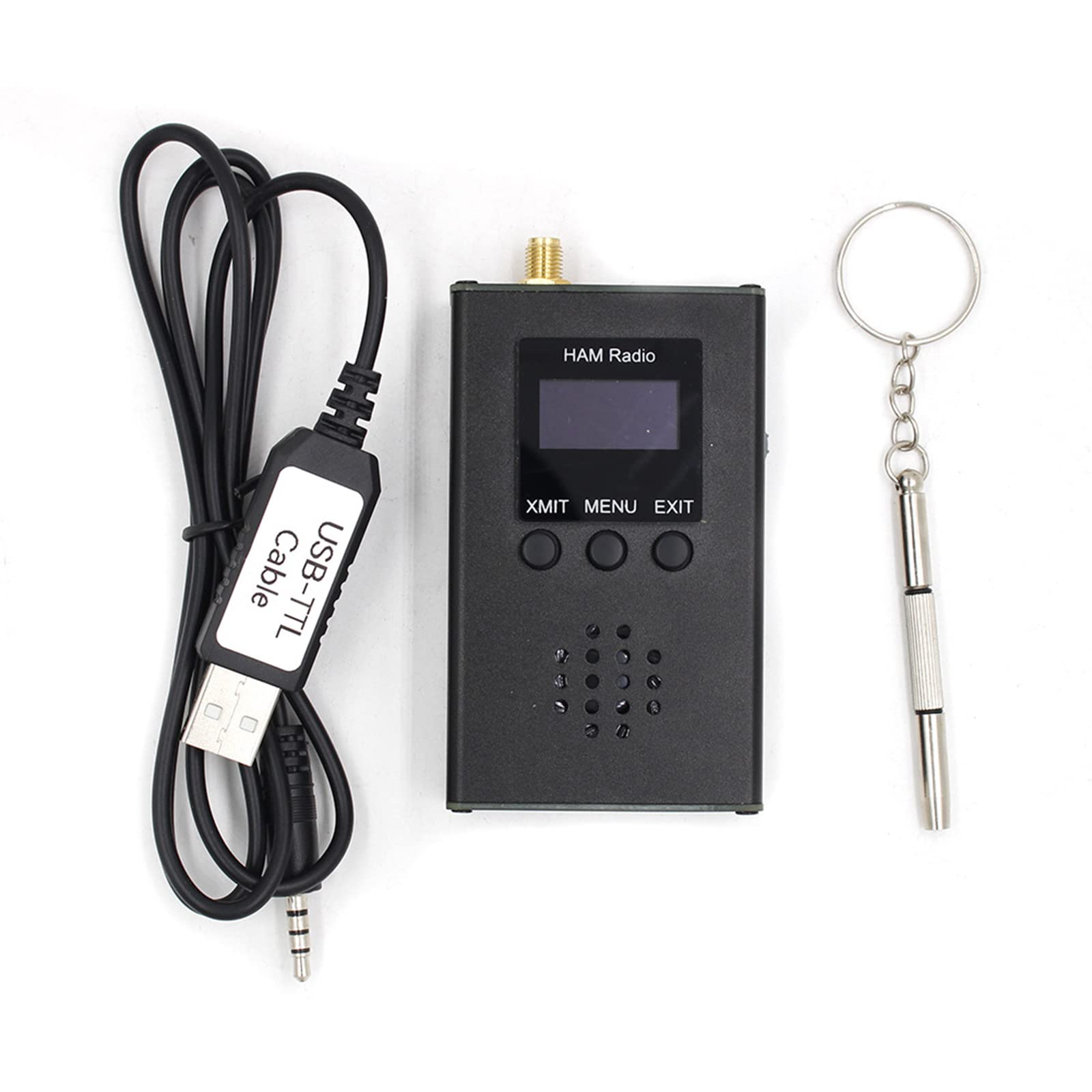 VARADOMO Handheld Tri-Band Pocket Radio 15/20/40m 3-Band HF SSB QRP Transceiver Amateur Radio Shortwave Transceiver with Micro SDR Architecture,Black