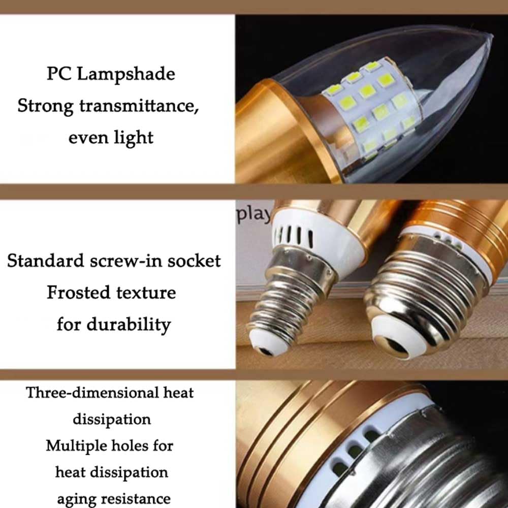 Paquete de 5/10 Bombillas Led de Maíz E27 de 12 W, 1200 Lm, Natural, 4000 K, Equivalente a Bombillas Incandescentes de 100 W, Bombilla Led de Maíz de Bajo Consumo E27 para Lámpara de Mes/War