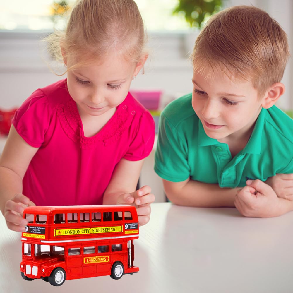 1PCS Bus Giocattolo,Modellino Bus Giocattolo per Bambini, Carroattrezzi Giocattolo per Bambini,Macchinine Bus per Bambini, Bus Modello Regali per Ragazzi e Ragazz