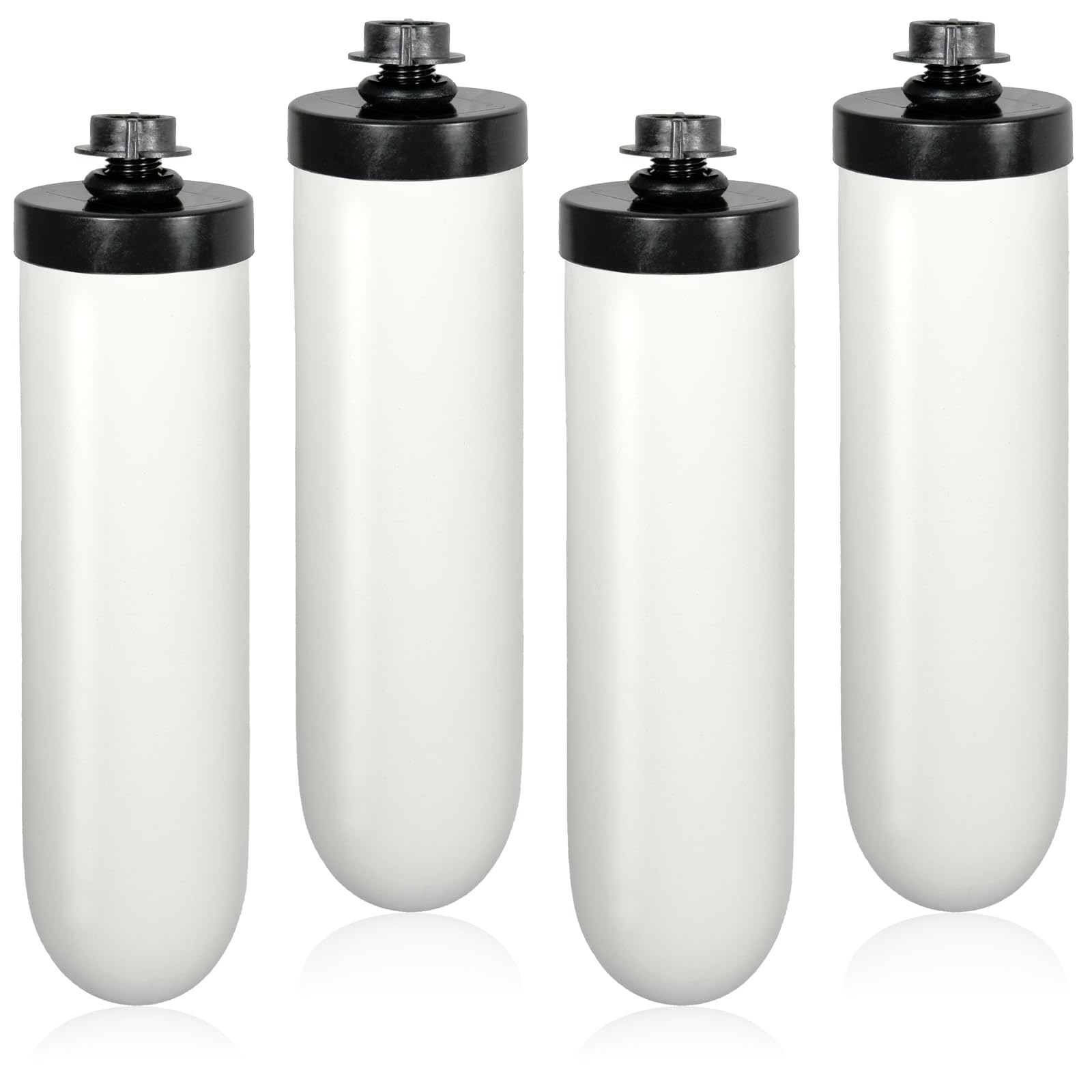 SPARES2GO Keramik-Wasserfilterkerze, 17,8 cm, passend für British Berkefeld, passend für Berkey Ultra-Fluoridentfernung (4 Stück)
