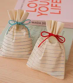 Saquinhos de Algodão Cru para Lembrancinhas, 10 Unidades, 10 x 15 cm, Branco Natural