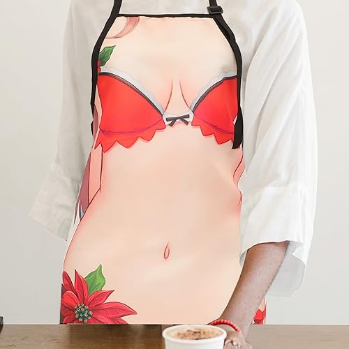 Miniatura 2 de Luxshiny Delantal de cocina divertido para mujer, delantal de cocina para adultos, babero para chef, delantal de broma, delantal para parrilla,