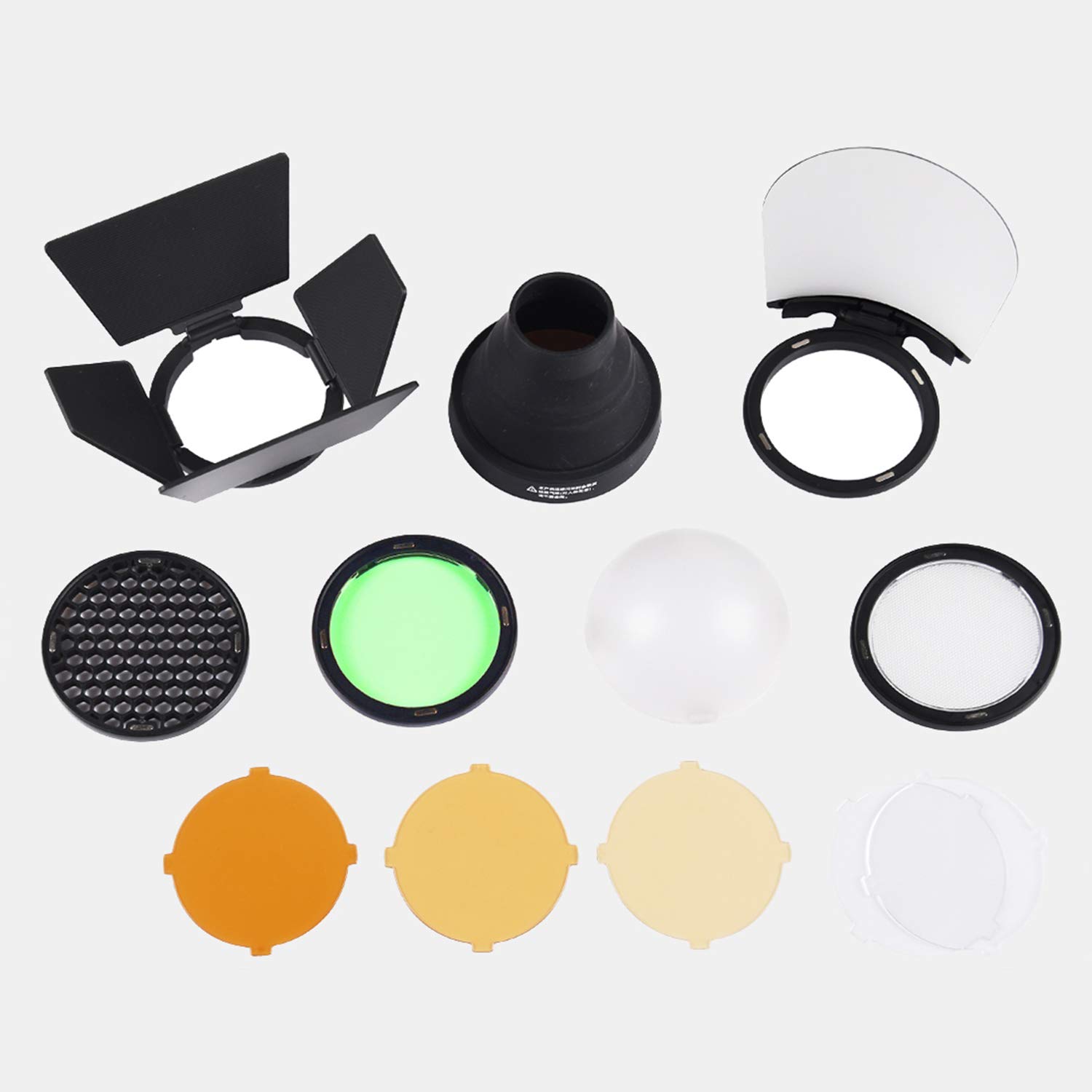 Godox Kit S-R1 e AK-R1 Flash Diffusore Light Softbox Speedlite Flash Accessori con supporto universale Adpater per Canon, per Nikon, per Sony Speedlight
