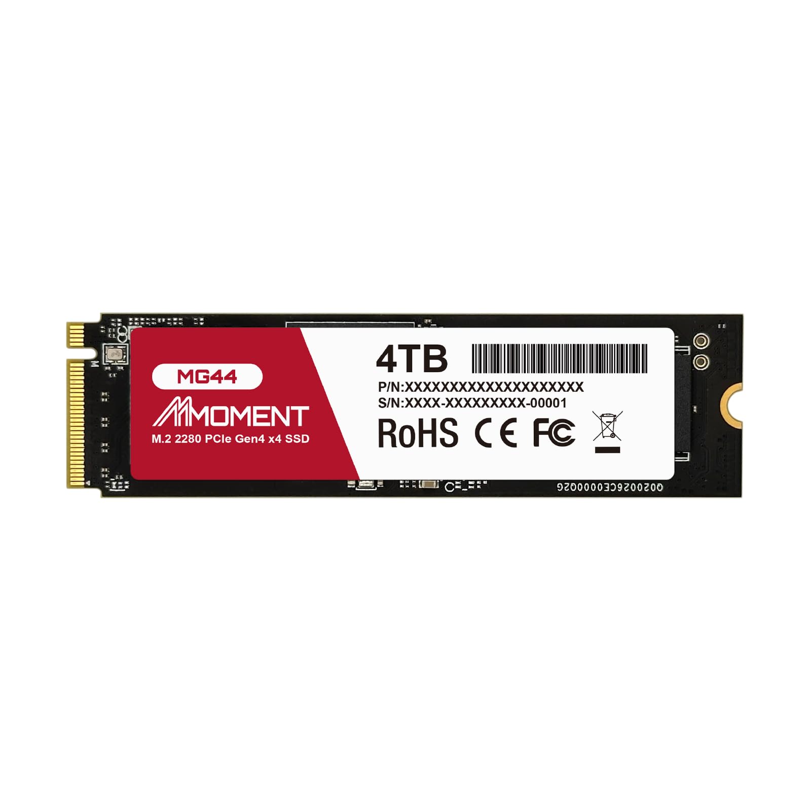 Amazon | MMOMENT MG44 PCIe 4.0 NVMe SSD 4TB M.2 2280 内蔵型