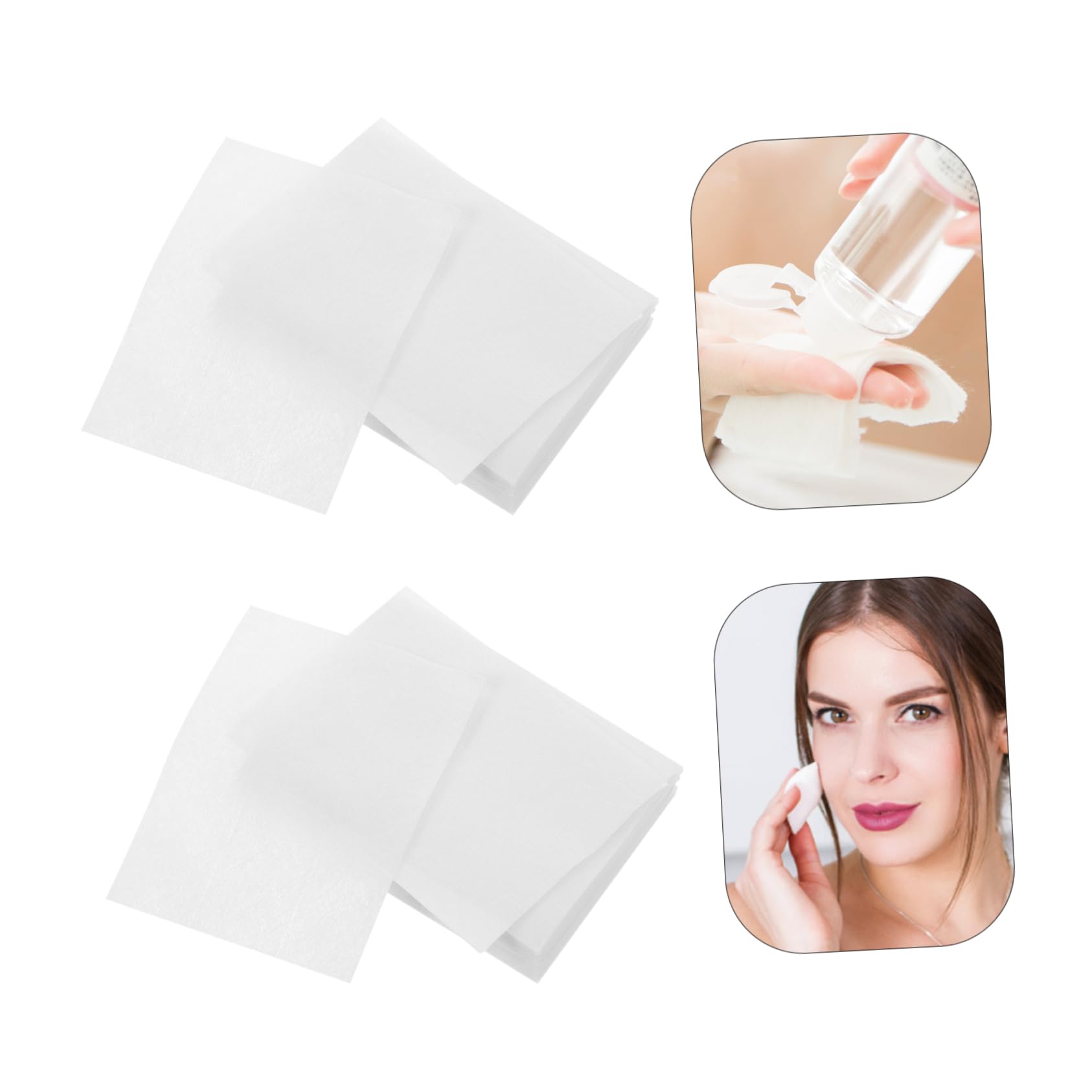 minkissy 100packungen Pack Baumwollpads Sanfte Abschminkpads Für Gesicht Für Tägliche Anwendung Für Make-up-entfernung Und Gesichtspflege Bequem Für Zuhause Und Reisen