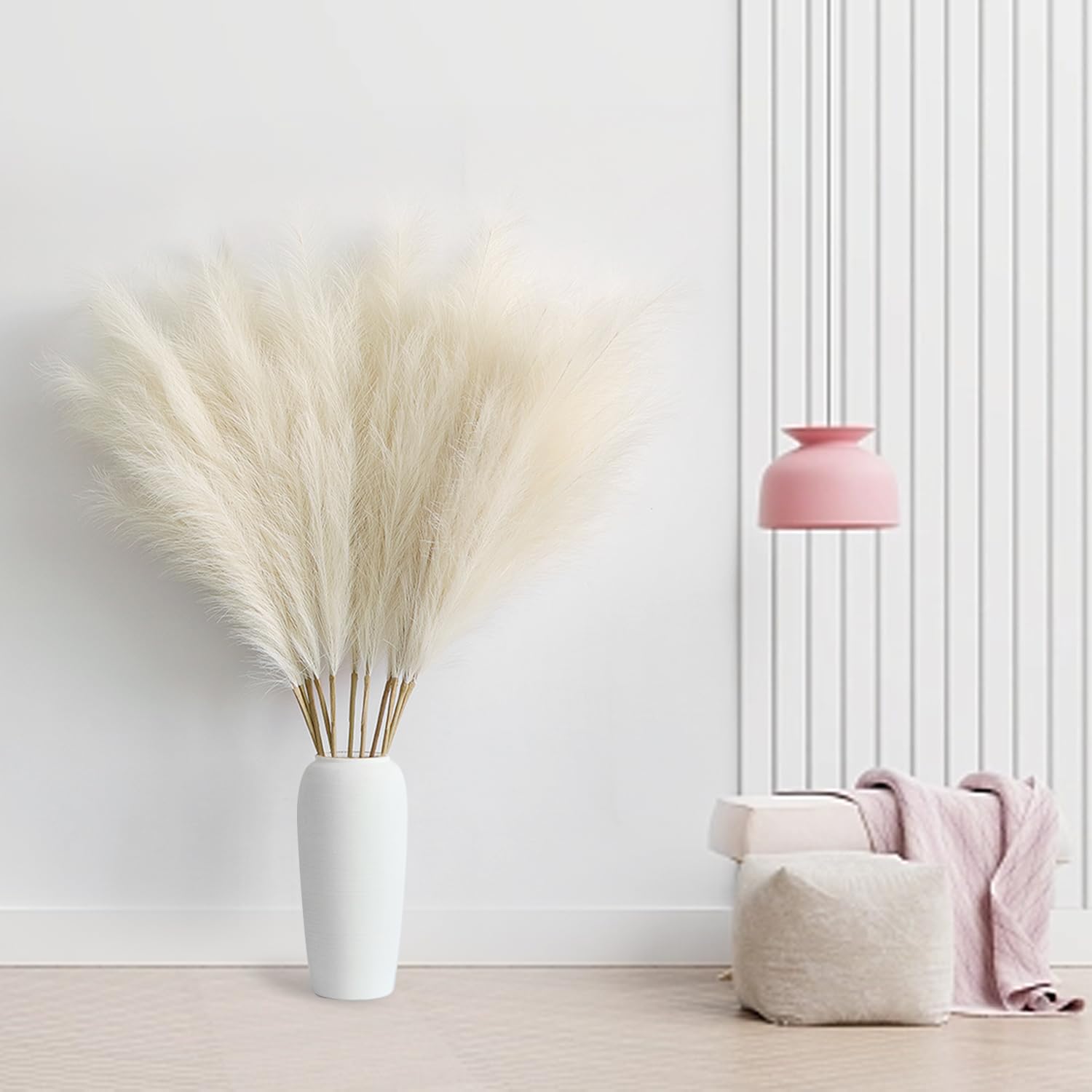 12 Stck Pampasgras Knstlich Gro,115CM Pampasgras XXL Flauschig,Knstliche  Trockenblumen Deko fr Boho Vase,Bodenvase,Dekoration  Wohnzimmer,Schlafzimmer,Hochzeit,Artificial Reed (Beige) : Amazon.de:  Kche, Haushalt & Wohnen