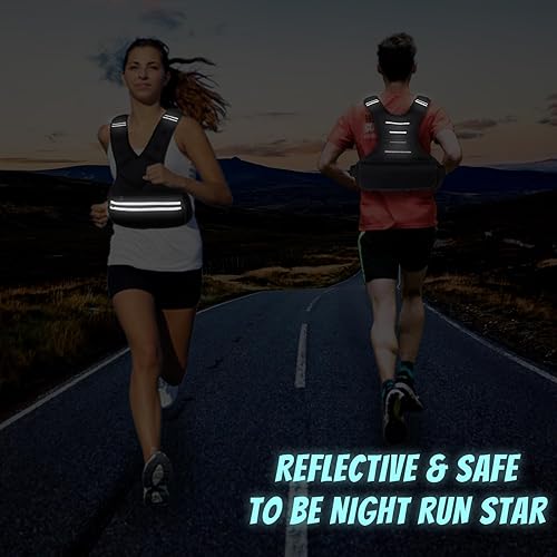 Miniatura 9 de JoyPlus Chaleco de peso ajustable, chaleco con peso deportivo para correr, chaleco de peso de entrenamiento de fuerza, equipo de entrenamiento de