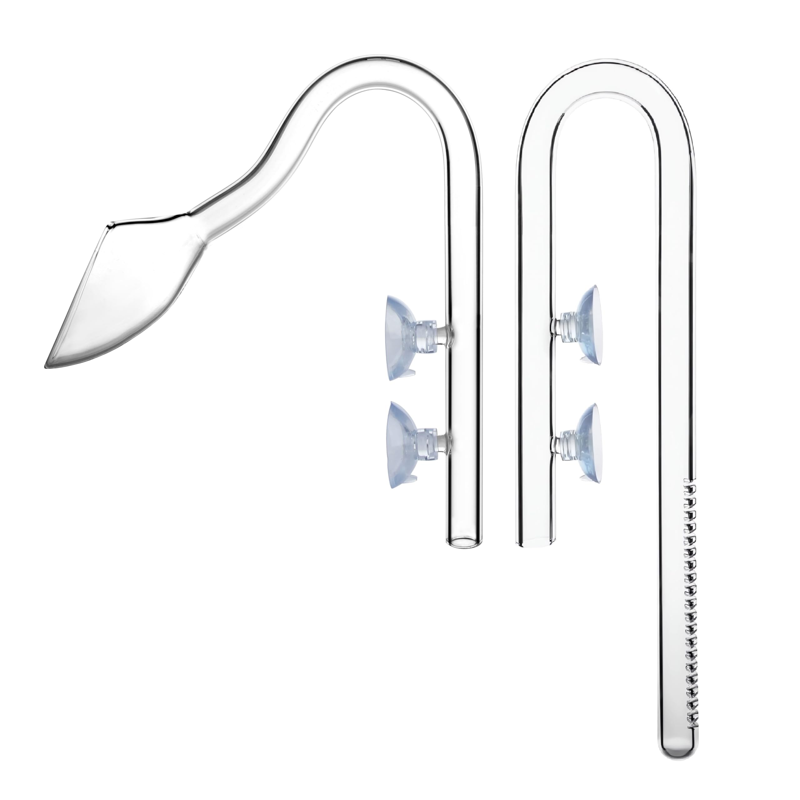 Glass Lily Pipe Inflow & Violet Outflow - Aquarium Planted Tank Aquascaping (17mm for 16/22mm (5/8'' ID) tubing)